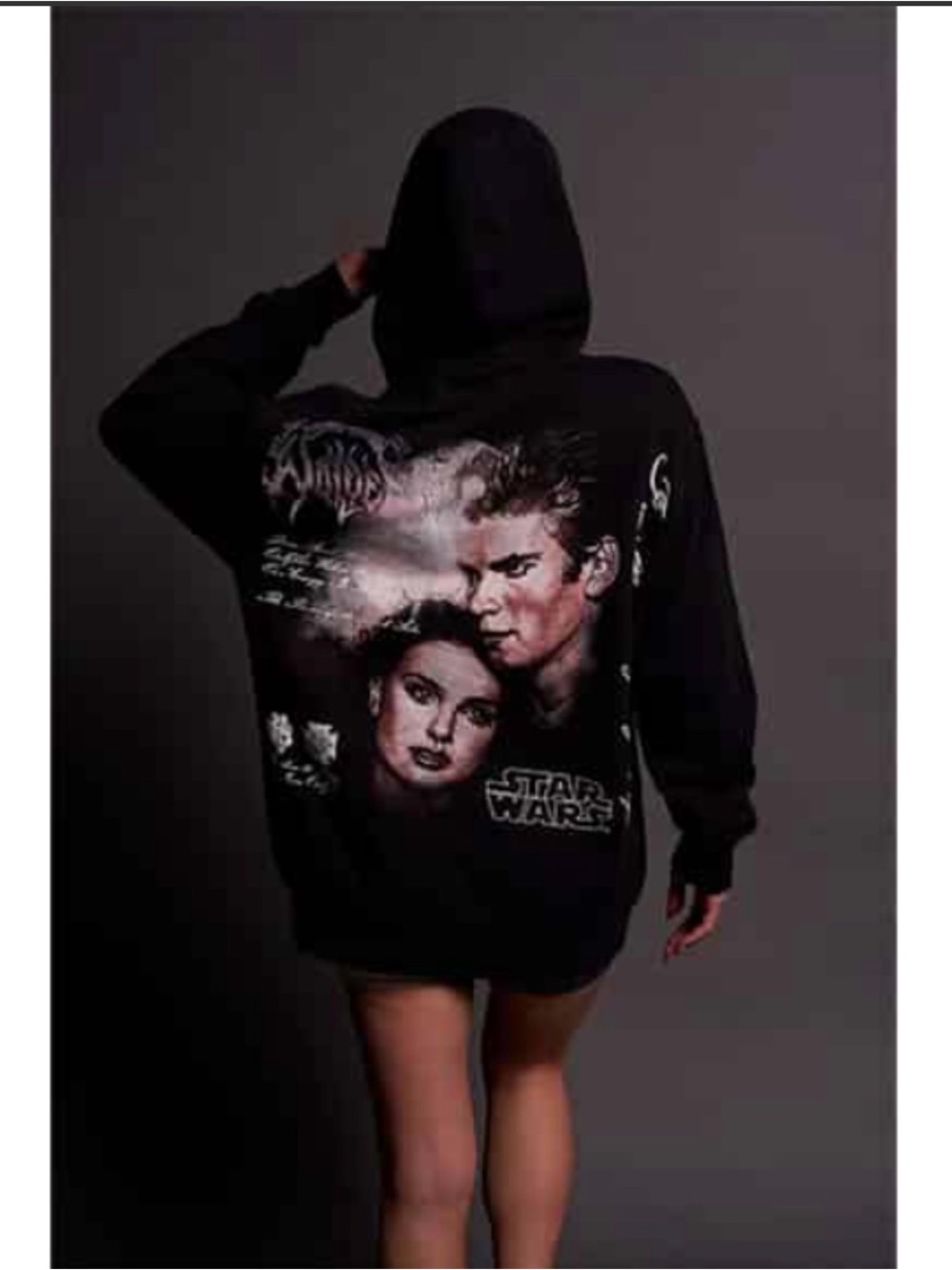 Black Star Wars Graphic Hoodie - woman